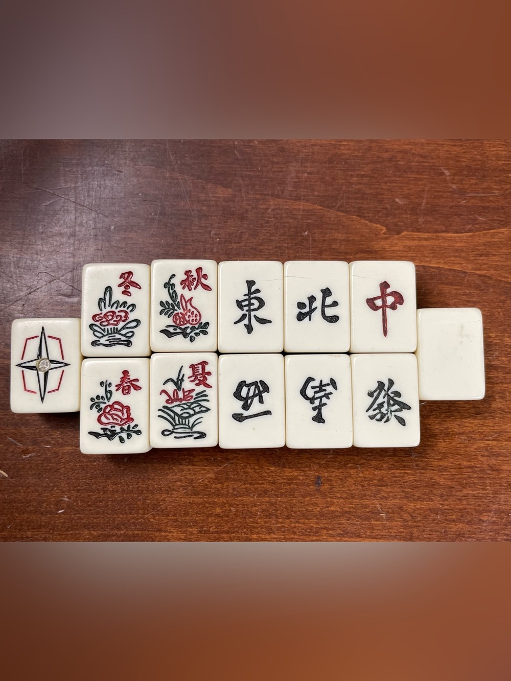 12 Mah Jong Tile Dice Extra Replacement Pieces Lot 1 Blank 1 Nintendo Jewel Star